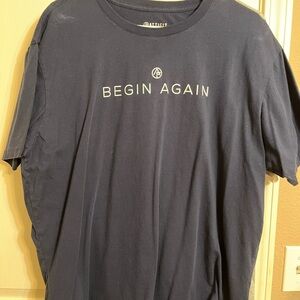 Lot of 3 Born Again Men’s Tshirt Navy BlueWhite, and Gray Tees